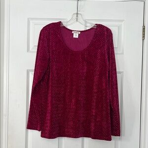 Kim & Co *Velvet* Top XL ( Free With $50.00 Purchase)